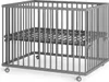 Laufgitter 75x100 cm mit Lattenrost - grau - Premium Produktbild-Vorschau 1