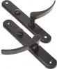Kit de poignées de porte Aqbau® à plaque longue, noir | Voir les images du produit 3