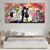 Liebespaar Street Art Graffiti Leinwandbild Wandbild Produktbild-Vorschau 3