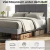COSTWAY Polsterbett mit Lattenrost & höhenverstellbarem Produktbild-Vorschau 7