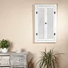 Melko nástěnné zrcadlo s okenicemi 72CM šatní skříň dřevěné Náhled obrázku produktu 2