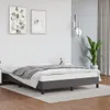 The Living Store Bettgestell Grau 140x190 cm Kunstleder Produktbild-Vorschau 2