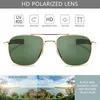 Lunettes de soleil polarisées style pilote avec temple à Voir les images du produit 2