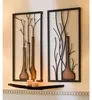 Gilde Metall 2 tlg. Wandbild Vase handbemalt  beige,braun Productafbeelding-voorbeeld 2