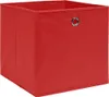 Möbel Aufbewahrungsboxen 10 Stk. Rot 32x32x32 cm Stoff - Produktbild-Vorschau 2