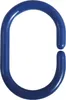 MSV Duschvorhangringe 12 Stück Blau Kunststoff - Passend Produktbild-Vorschau 3