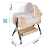 3 in 1 Beistellbett Babywiege Reisebett,Babybetten ab Produktbild-Vorschau 7