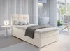 AX LIVING Stauraumbett 120x200 cm Bett Beige Geceteni Produktbild-Vorschau 1