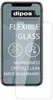A screen protector is shown on a smartphone, with marketing text overlayed. Produktbild-Vorschau