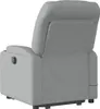 vidaXL Fauteuil de massage avec releveur Gris clair Tissu Voir les images du produit 8