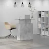 An office or reception area with a desk and shelving unit. Anteprima dell’immagine prodotto