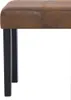 vidaXL Lavica 106 cm Hnedý Velúr Náhľad obrázku produktu 5