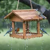 Relaxdays Vogelfutterhaus, Holz, Vogelhaus zum Aufhängen, Produktbild-Vorschau 3