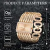 Elegante Damen Armbanduhr mit Quarzwerk, goldenem Produktbild-Vorschau 4