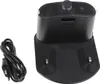 A black charging station for a robot vacuum cleaner and its power cord are shown against a white background. Anteprima dell’immagine prodotto