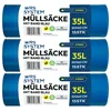 WRS System 3er Set Müllsäcke mit Zugband 35L 3x15 Stk. Produktbild-Vorschau 1