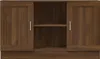 vidaXL Sideboard brun imitation chêne 120x30,5x70 cm Voir les images du produit 4