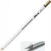 A white pencil with gold accents and text printed on it, shown against a white background. A close-up of the pencil tip is also visible. Podgląd zdjęcia produktu