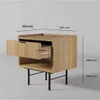 BEAUTYSOFA | Nachttisch EVRON 40 cm, Nachtschrank mit Produktbild-Vorschau 7