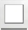 A white framed window with a clear glass pane, set against a white background. Náhľad obrázku produktu