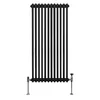 Tradiční dvousloupový radiátor - 1500 x 562 mm - černý Náhled obrázku produktu 2