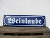 Emaille Straßenschild Weinlaube Produktbild-Vorschau 3