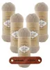 5 x ALIZE Superwash Artisan 431 Beige mit Label Produktbild-Vorschau 1