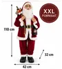 Benza – XXL Kerstman 110 cm – Grote Staande Kerstdecoratie Productafbeelding-voorbeeld 3