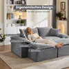 Schlafsofa Modulares Schlafsofa, 2-Sitzer Wohnzimmer Sofa Produktbild-Vorschau 5