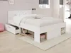 Bett 120 x 190/200 cm mit Kommode und - Weiß und Natur - Produktbild-Vorschau 2