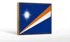 Holzschild Flagge Marshallinseln 18x12 cm Retro Flag Produktbild-Vorschau 1