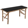 vidaXL Banc de jardin pliable avec support 118 cm bambou Voir les images du produit 8