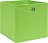 vidaXL Úložné boxy 10 ks. Zelené 32x32x32 cm Látkové Náhled obrázku produktu 1