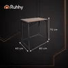 Składany drewniany stół 80 × 75 × 40 cm w kolorze drewna Podgląd zdjęcia produktu 2