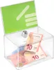 Abschließbare Spendenbox mit Bodendisplay und Topschild DIN Produktbild-Vorschau 8