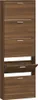 vidaXL Schuhschrank Braun Eichen-Optik 59x17x169 cm Produktbild-Vorschau 1