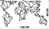 Wallity, Mappa del mondo in metallo 4, decorazione da Anteprima dell’immagine prodotto 6