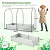 COSTWAY 3 w 1 – podwyższona grządka metalowa z szklarnią, Podgląd zdjęcia produktu 3