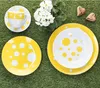 Servizio combinato Pula giallo 30 pezzi stoviglie a pois Anteprima dell’immagine prodotto 2