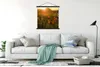 MuchoWow® Textilposter Mohn - Sonnenuntergang - Gold Produktbild-Vorschau 3