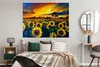 MuchoWow® Poster Gemälde - Ölfarbe - Blumen - Sonnenblume Produktbild-Vorschau 4