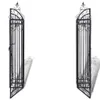 vidaXL Porte de jardin décorative en fer forgé 122×20,5×134 Voir les images du produit 5