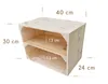 2er Vintage Holzkisten mit Regalbrett - 40x30x24 cm - Produktbild-Vorschau 6