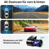 Die Dashcam zeichnet mit ihrer Frontkamera in Full HD (1920x1080P) und einer rückwärtigen Kamera auf Produktbild-Vorschau