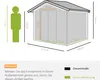 Domek ogrodowy Outsunny 4,9 m², z dachem dwuspadowym, Podgląd zdjęcia produktu 3