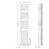 LuxeBath koupelnový radiátor Sahara 300x1800 mm černý matný Náhled obrázku produktu 4