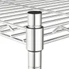 vidaXL Regál s 5 policemi a kolečky 75x35x155 cm chrom 250 Náhled obrázku produktu 5