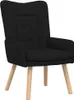 vidaXL Sessel Schwarz 63 x 67 x 94 cm Stoff und Sperrholz Produktbild-Vorschau 1