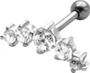 Helix Ohrpiercing 925 Sterling Silber mit Zirkoniasteinen Produktbild-Vorschau 1