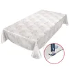 Tischdecke Wachstuch Blumen Beige Robust Wasserabweisend Produktbild-Vorschau 2